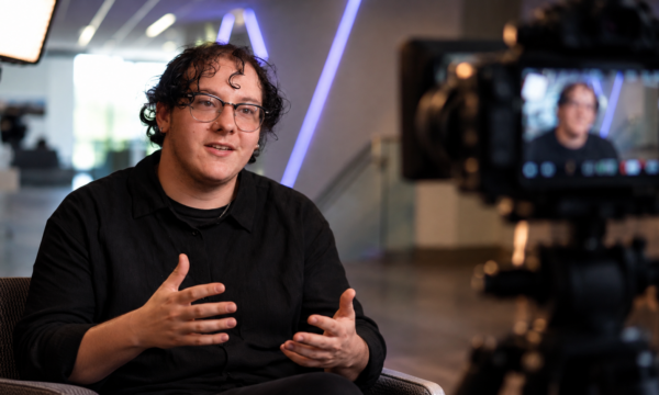 Cinematic Interview in a Modern Studio