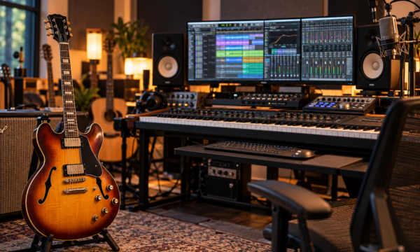 Warm Cinematic Home Music Studio(1)
